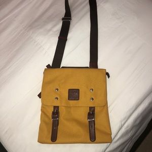 Mustard Yellow Cross Body Tablet Satchel